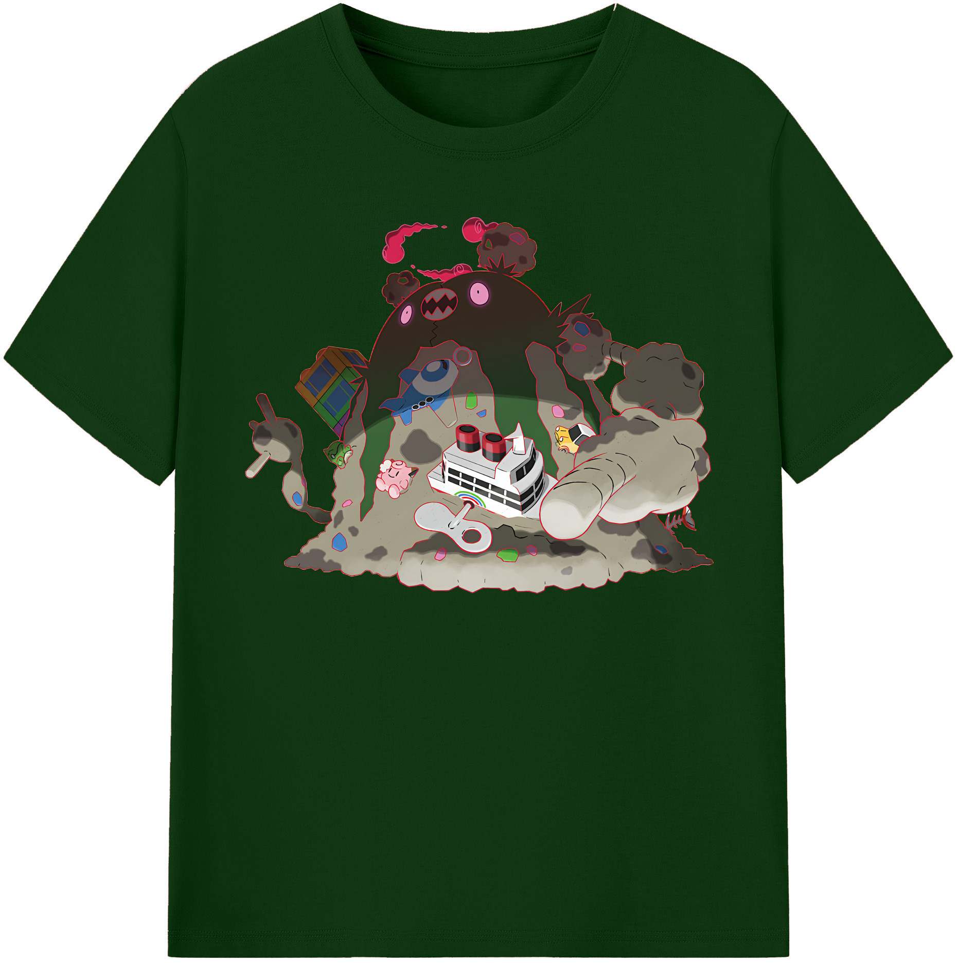 （画像用） ポケットモンスター Pokémon 綿100％半袖Tシャツ（フロントプリント）